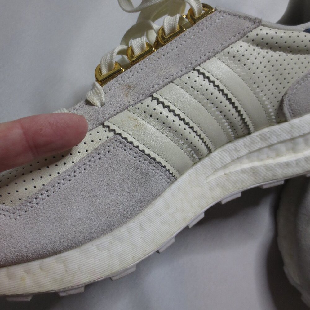 ADIDAS womens RETROPY E5 sneaker SHOE gray CREAM gold BOOST MIDSOLE retro 9.5 - Picture 13 of 13